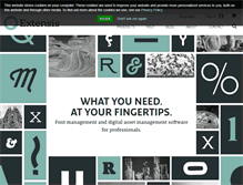 Tablet Screenshot of extensis.com